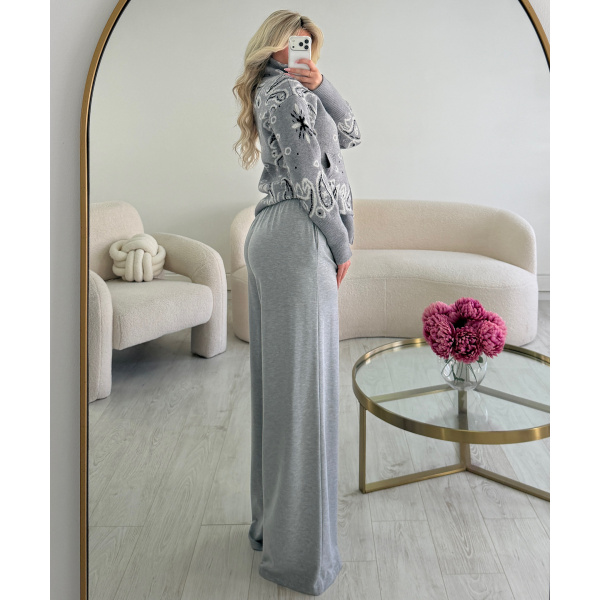 Gilet épais bandana gris  - DRESS DESIREE