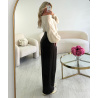 Standard Barrel Pants with Chocolate-Brown Stripes