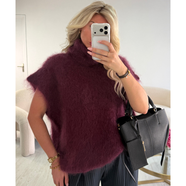 Plum Mohair Sweater - DRESS DESIREE