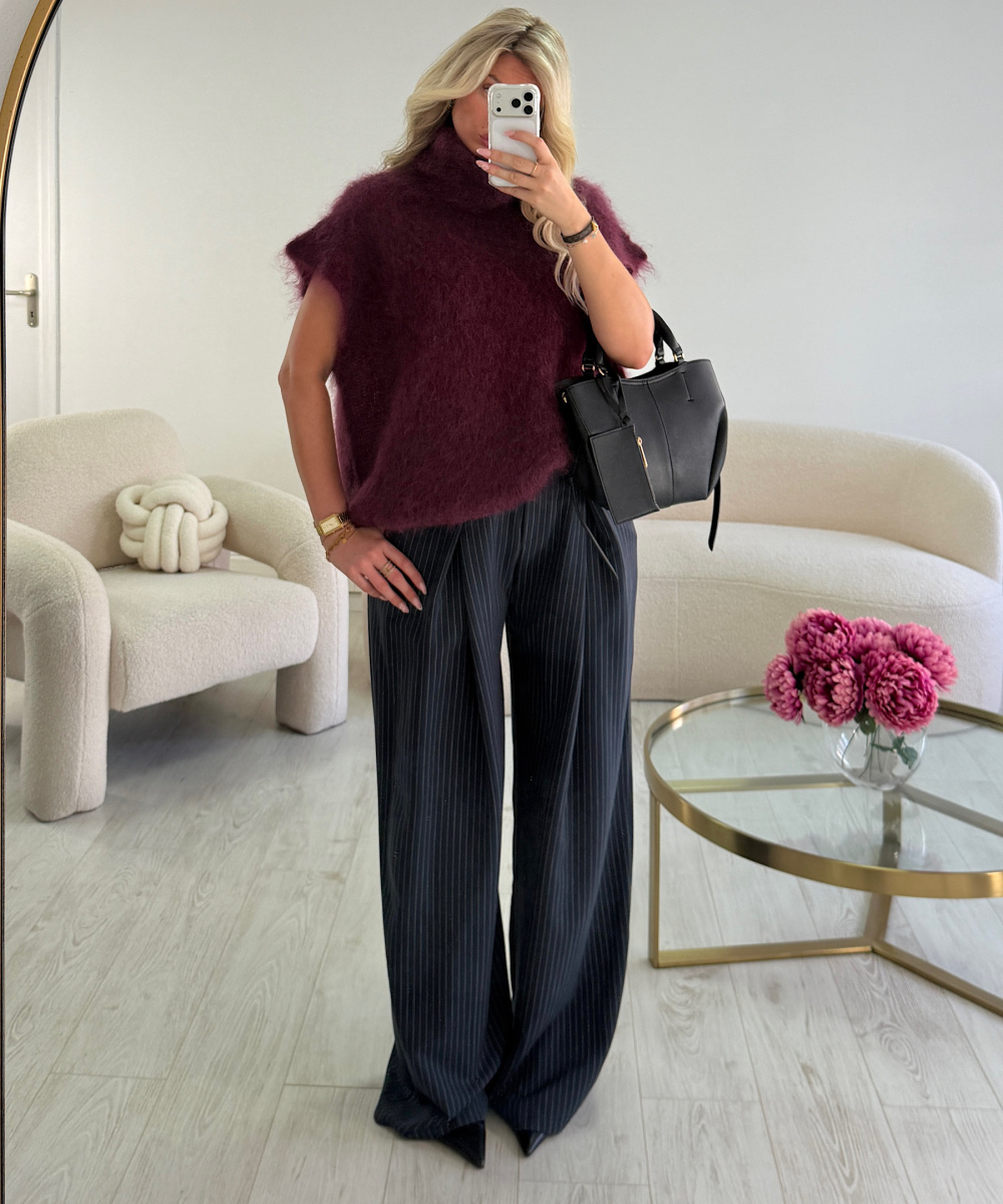 Plum Mohair Sweater - DRESS DESIREE