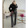 Jeans standard wide leg gris foncé - DRESS DESIREE