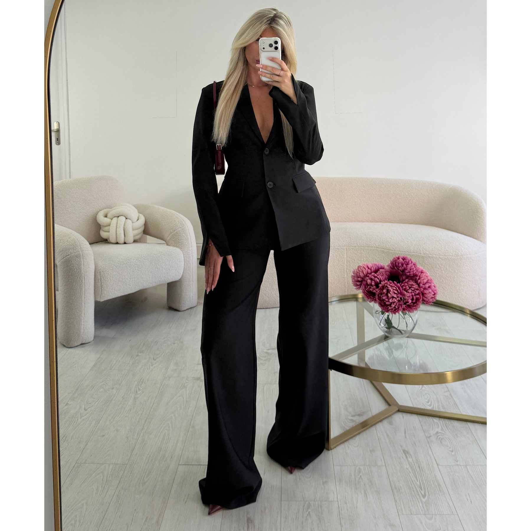 Pantalon extra tall large noir - DRESS DESIREE