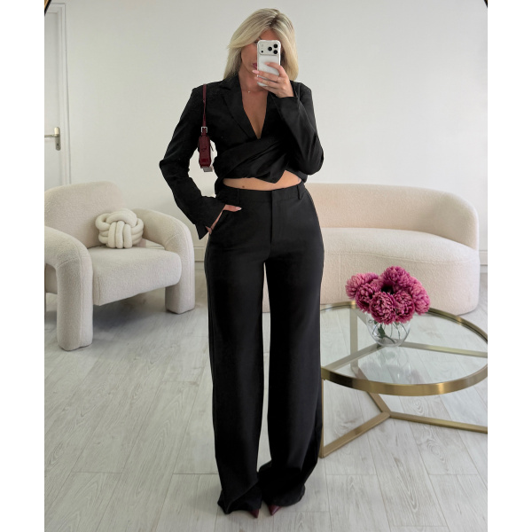 Pantalon extra tall large noir - DRESS DESIREE