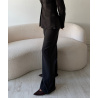 Black extra-tall wide-leg trousers - DRESS DESIREE