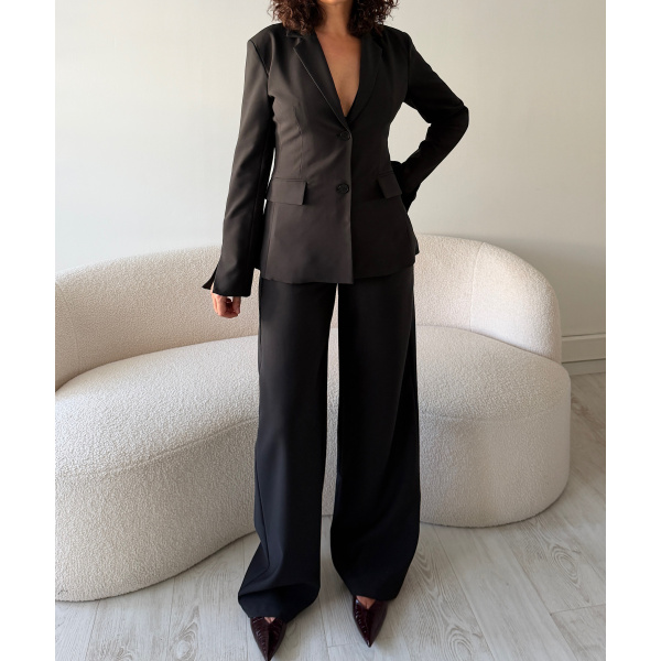 Pantalon extra tall large noir - DRESS DESIREE