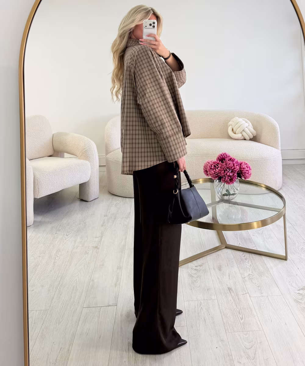Pantalon fluide choco