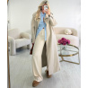 Cream-colored fluid trousers