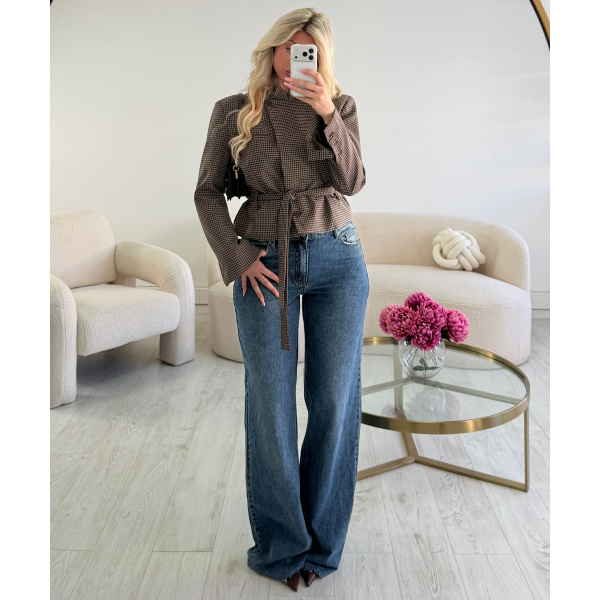 Jeans extra tall wide leg bleu delavé - DRESS DESIREE