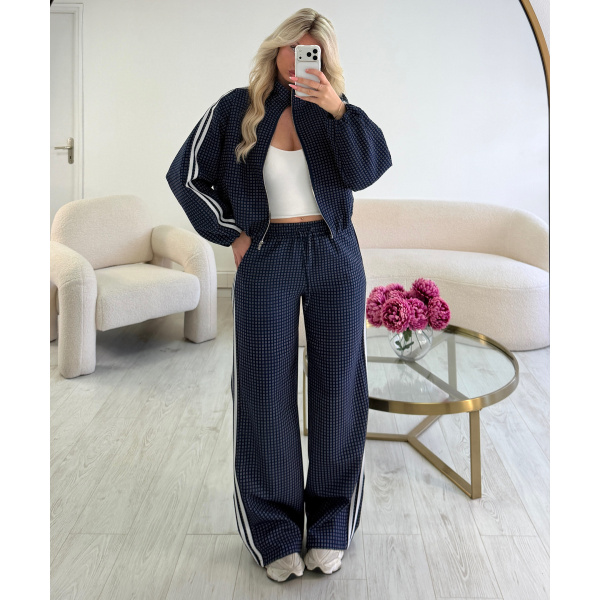 Pantalon casual carreaux bandes - DRESS DESIREE