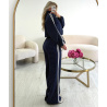 Bombers carreaux bandes bleu marine - DRESS DESIREE