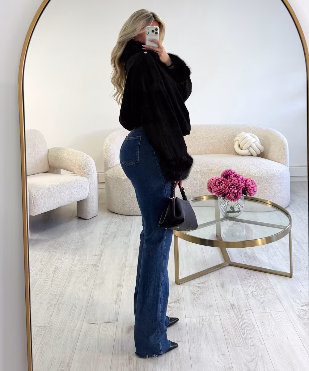 Jeans extra tall droit bleu foncé - DRESS DESIREE