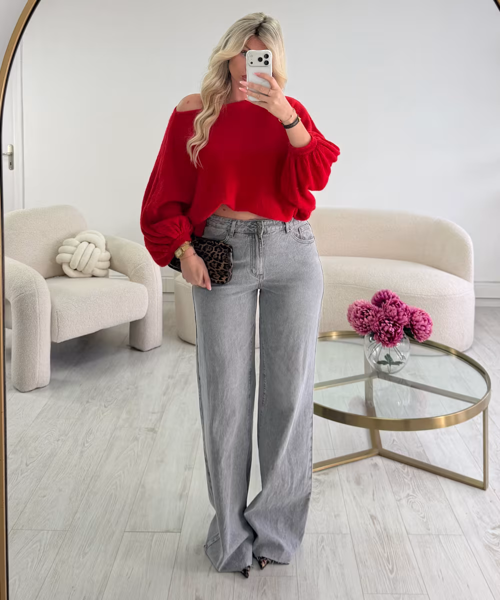 Jeans extra long gris clair - DRESS DESIREE