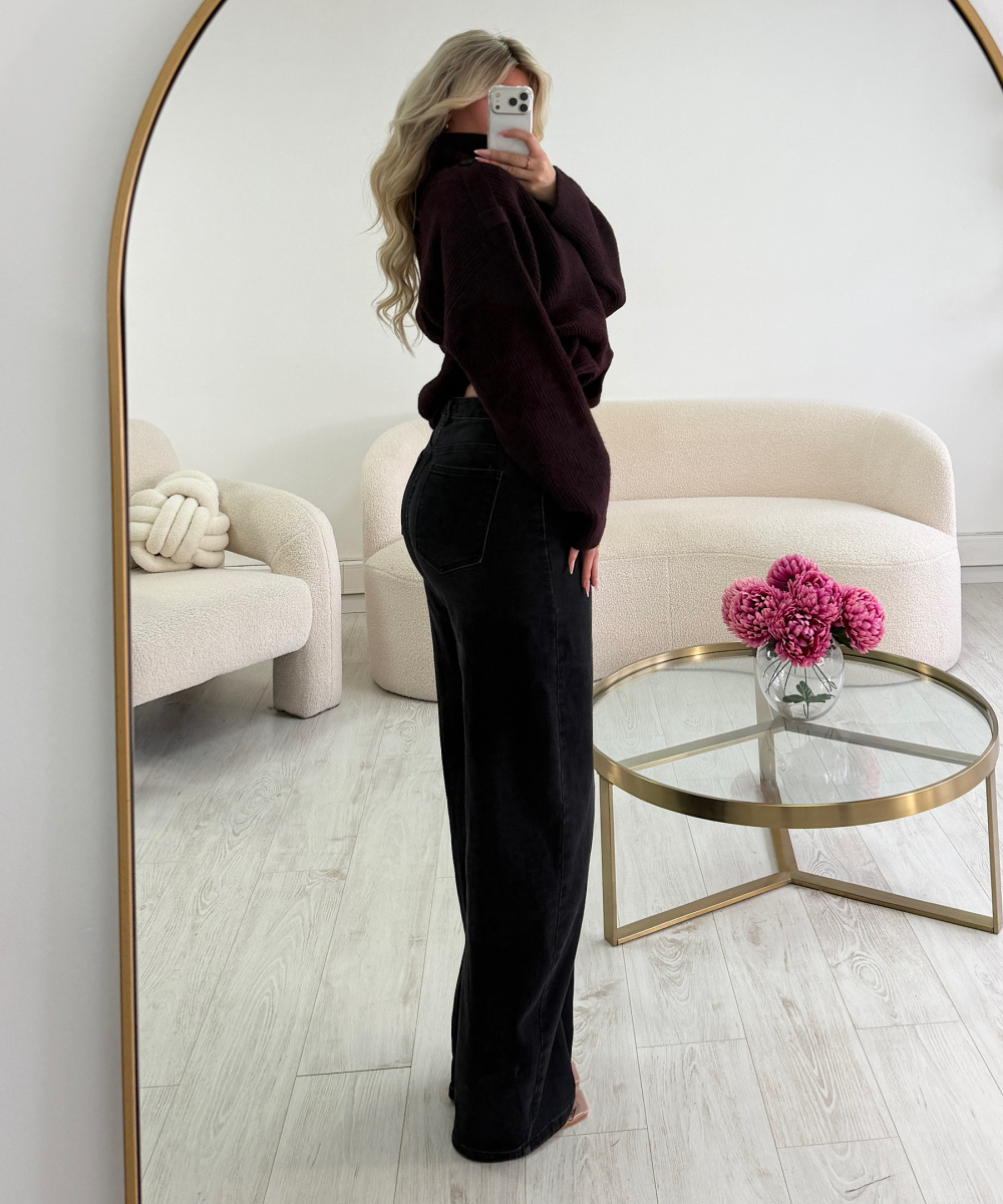 Tall black Denim Balloon Jeans