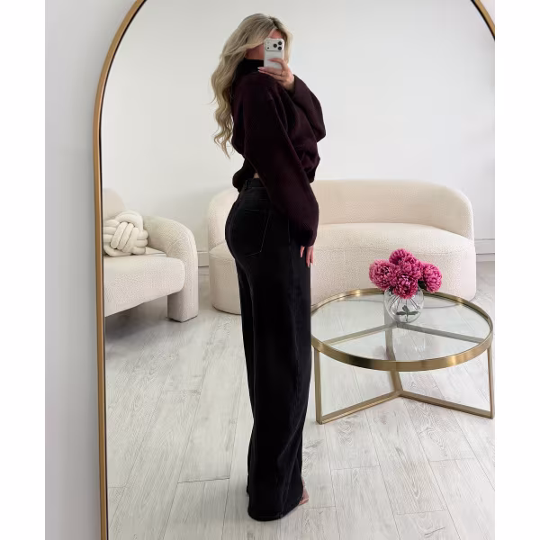 Jeans Tall ballon noir - DRESS DESIREE