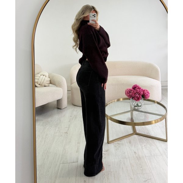 Tall black Denim Balloon Jeans - DRESS DESIREE