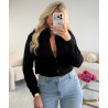 Black faux fur cardigan - DRESS DESIREE