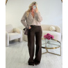 Pull/gilet boutons taupe - DRESS DESIREE