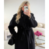 Long, thick black wool coat - DRESS DESIREE
