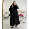 Manteau long laine épais noir - DRESS DESIREE
