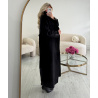 Manteau long laine épais noir - DRESS DESIREE