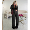 Pantalon tall large gris anthracite  - DRESS DESIREE