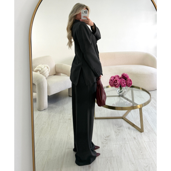 Blazer oversize gris anthracite - DRESS DESIREE