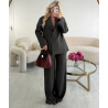 Charcoal grey oversized blazer - DRESS DESIREE