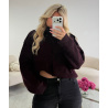 Gilet col montant prune  - DRESS DESIREE
