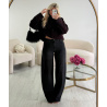 Burgundy high-neck cardigan - DRESS DESIREE