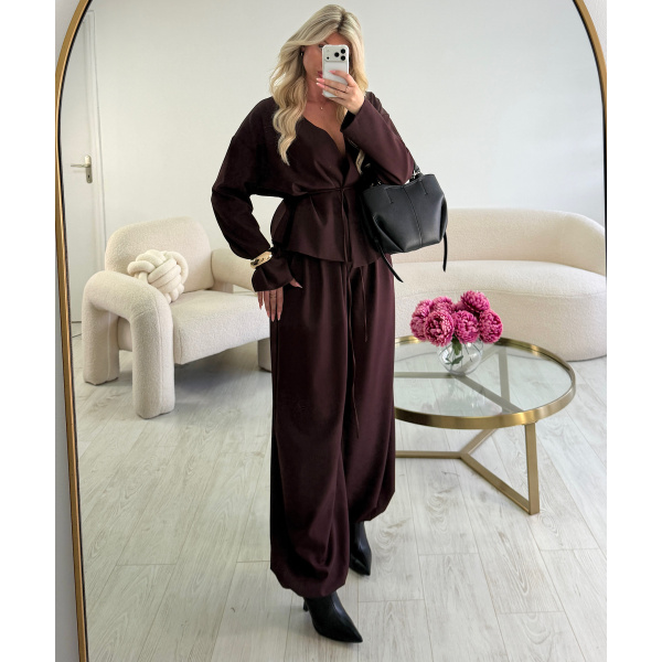 Ensemble pantalon ballon prune  - DRESS DESIREE