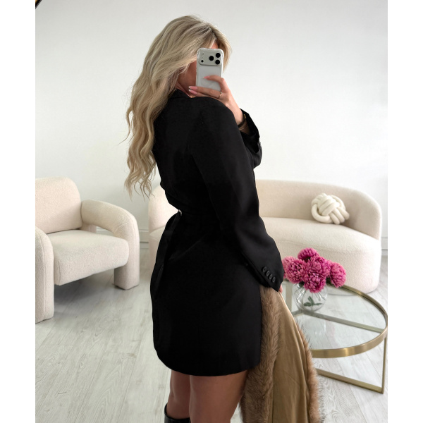 Robe blazer cintré noir - DRESS DESIREE