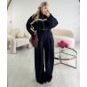 Extra tall navy pleated trousers DRESS DESIREE