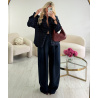 Pantalon pince extra extra long bleu marine - DRESS DESIREE
