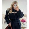 Bombers casual bande bleu marine - DRESS DESIREE
