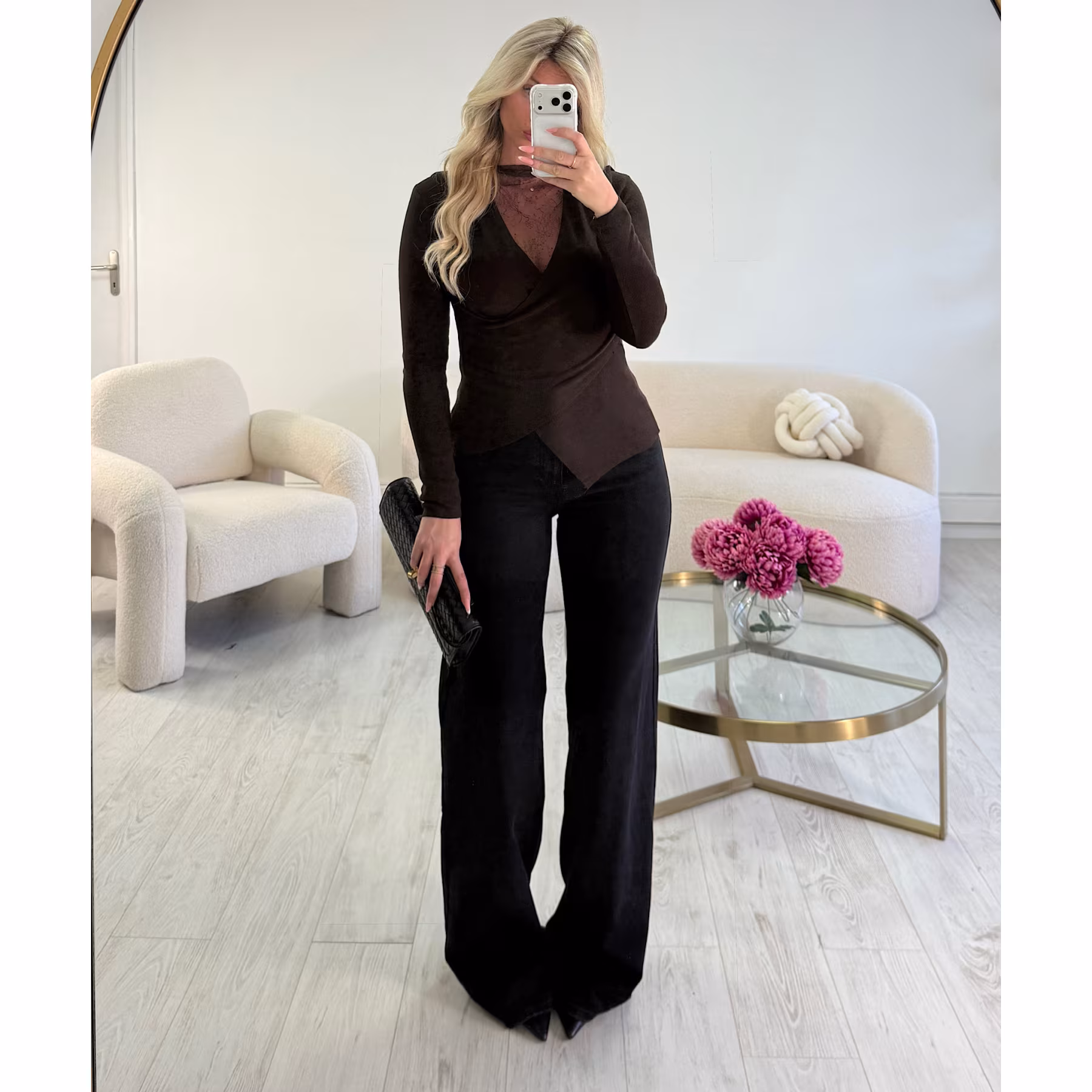 Jeans tall wide leg noir - DRESS DESIREE