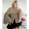 Premium thick taupe cape