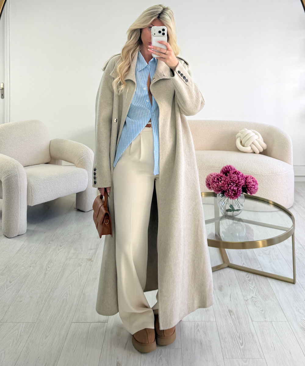 Chemise bleu ciel rayures - DRESS DESIREE