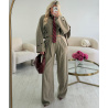 Taupe structured trouser set - DRESS DESIREE