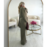 Taupe structured trouser set - DRESS DESIREE