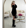 Thick black jumper dress
