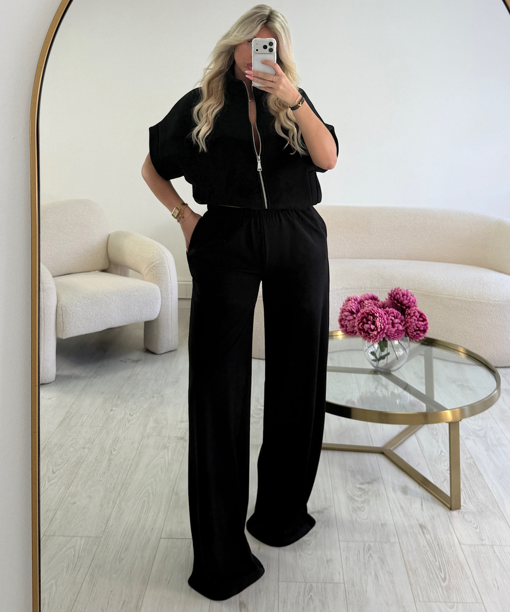 Comfy black extra-tall trousers - DRESS DESIREE