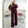 Pantalon comfy extra tall bordeaux  - DRESS DESIREE