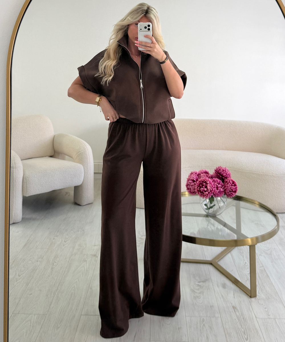 Comfy brown extra-tall trousers - DRESS DESIREE