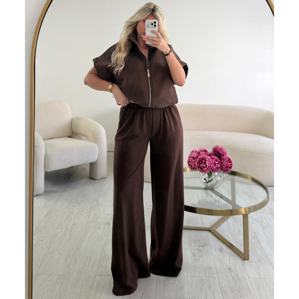 Pantalon comfy extra tall marron  - DRESS DESIREE