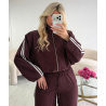 Bordeaux checked bomber jackets