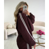 Bordeaux checked bomber jackets