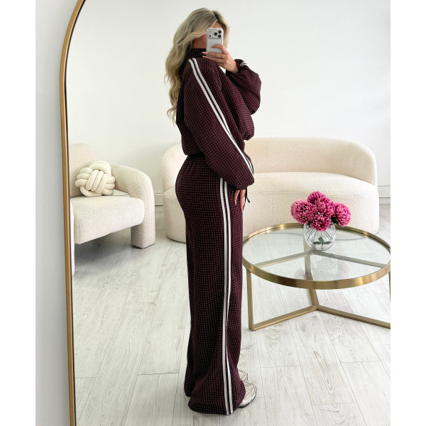 Pantalon casual carreaux bandes - DRESS DESIREE